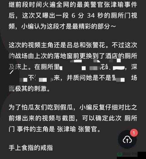 如何看待张津瑜视频百度云泄露事件？
