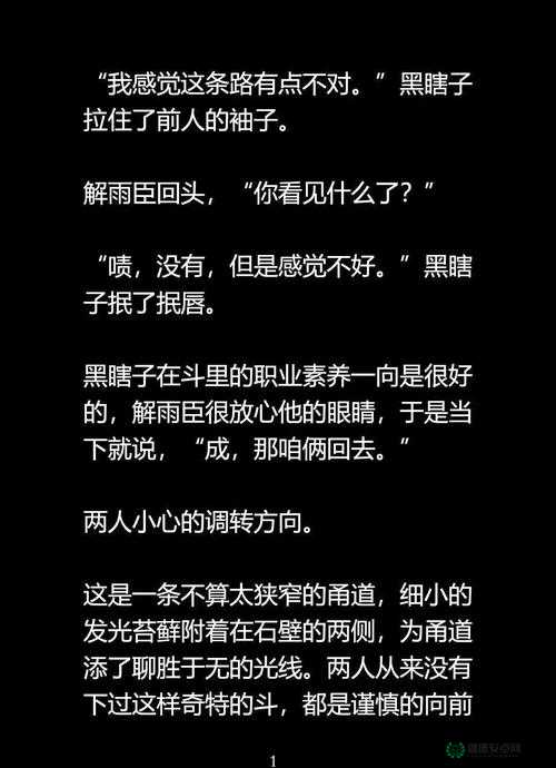 黑瞎子做晕解雨臣：一段惊心动魄的神秘故事即将上演